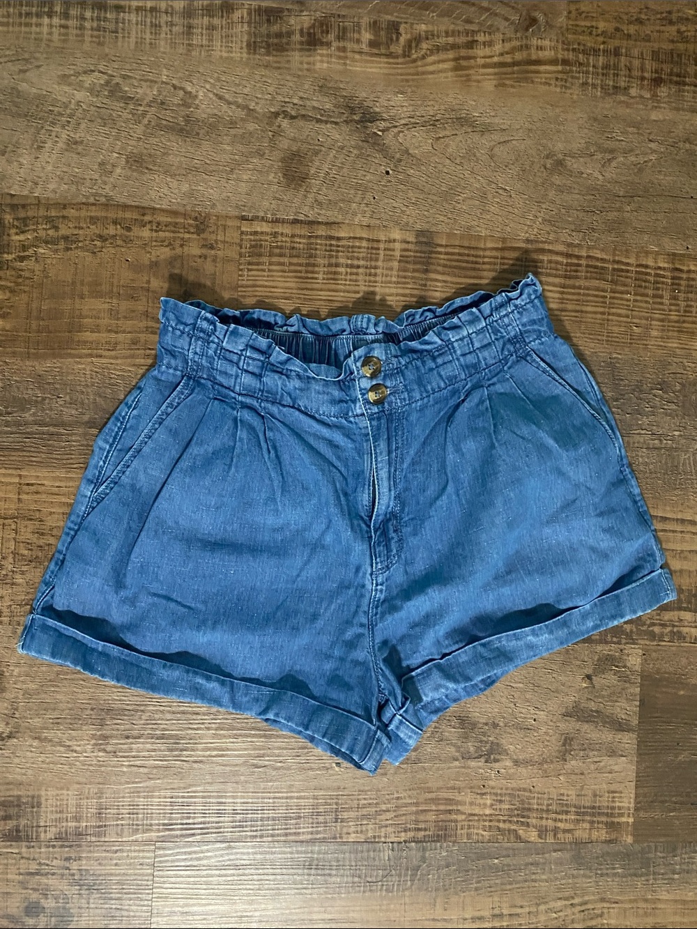 American Eagle Outfitters High-Waist Denim Shorts